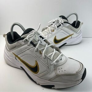 Nike Defy All Day 'White Black Gold' DJ1196-103 Sneakers Men’s Size 11.5